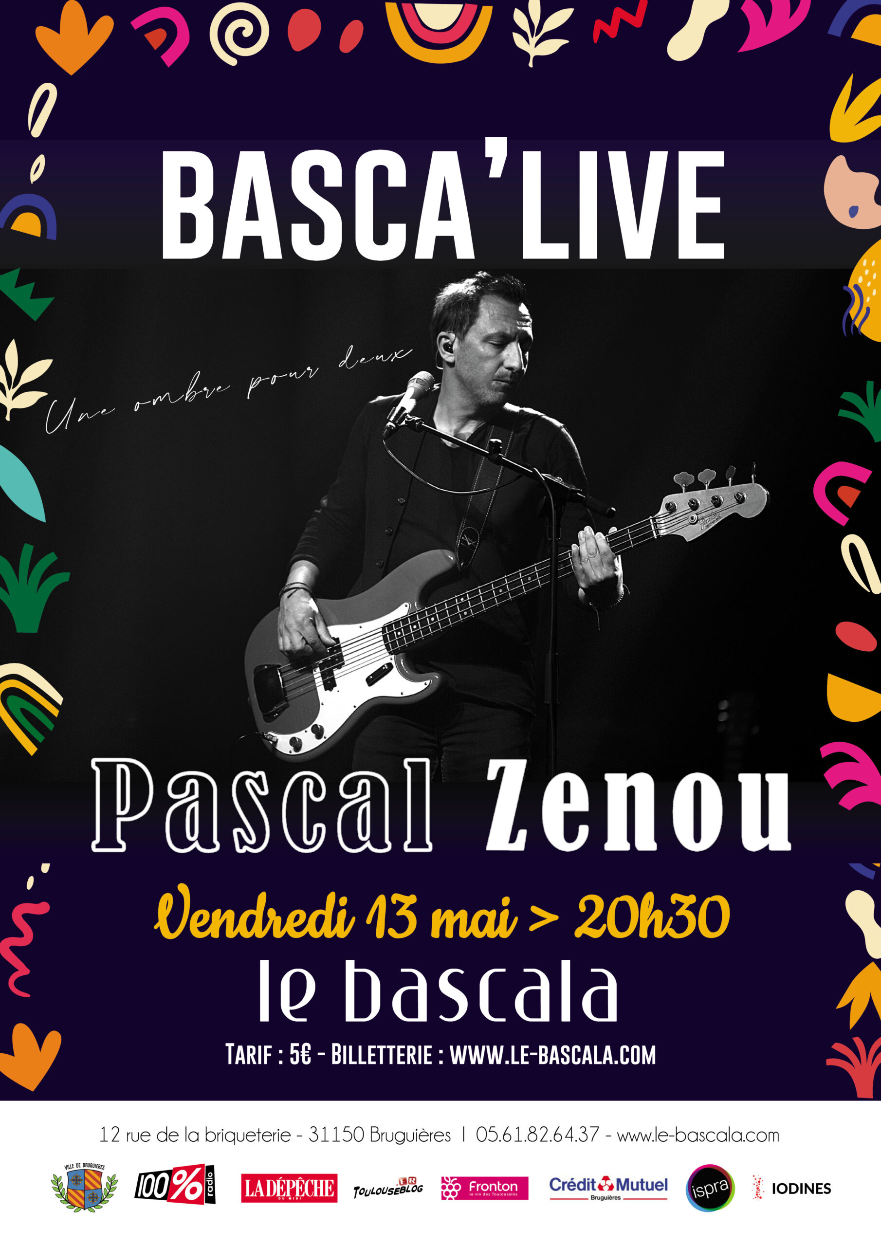 Pascal Zenou en concert au Bascala le 13 mai